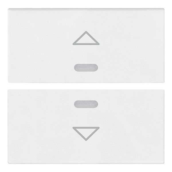 Two half-buttons 2M arrow symbol white image 1