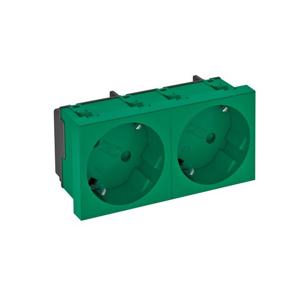 STD-D3S MZGN2 Socket 33°, double protective contact 250V, 10/16A image 1
