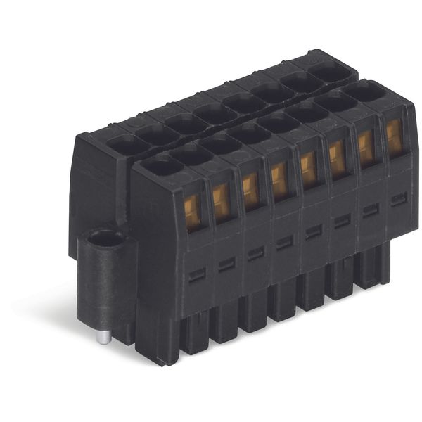 1-conductor female connector, 2-row CAGE CLAMP® 1.5 mm² black image 1