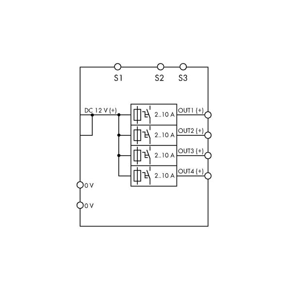 Electronic circuit breaker 4-channel Nominal input voltage: 12 VDC image 3