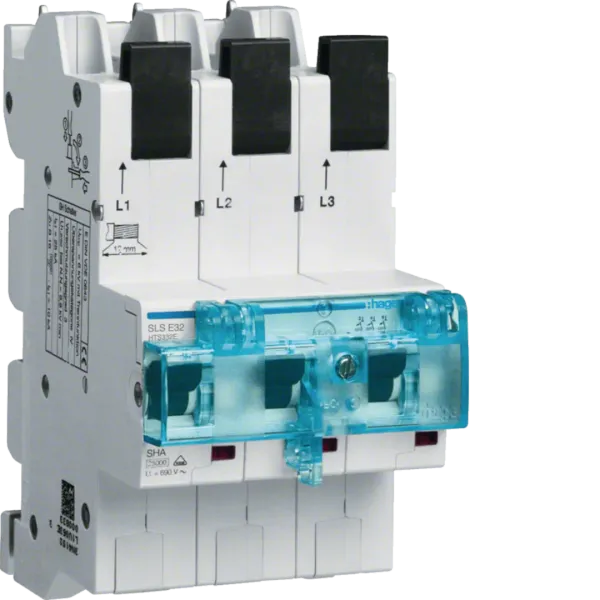 SLS-Jistič 3P 32A, selekt. char. E, 25 kA, bezšroub., připoj. na sběrnice image 1