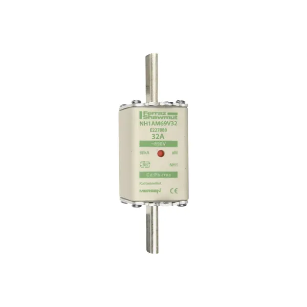 Fuse-link NH1 aM 690VAC 32A live tags Double indicator image 2