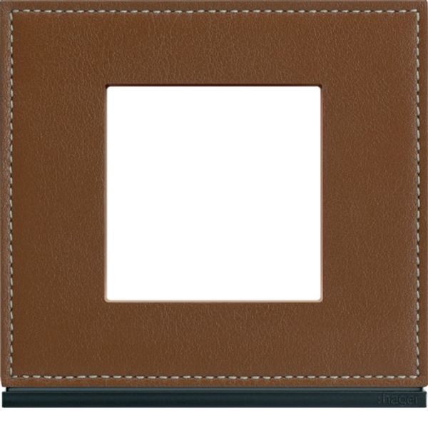 GALLERY FRAME 2 F. COFFEE LEATHER image 1