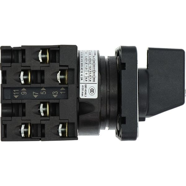 ON-OFF button, T0, 20 A, flush mounting, 3 contact unit(s), Contacts: 6, Spring-return in START position, 90 °, maintained, With 0 (Off) position, Wit image 34