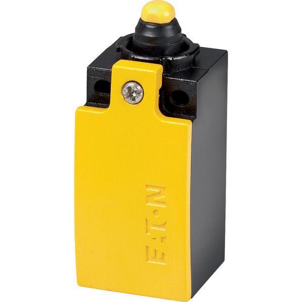 Safety position switch, LS(M)-…, Rounded plunger, Basic device, expandable, 1 N/O, 1 NC, EN 50047 Form B, Yellow, Metal, Cage Clamp, -25 - +70 °C image 2