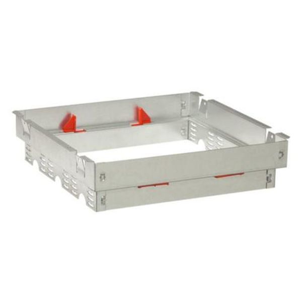 Support frame for modular backbox for raised floors - 3 compartments image 1