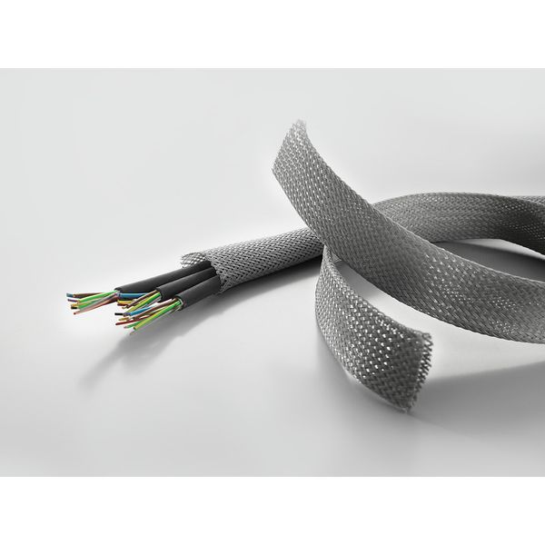 Cable bundle hose, Diameter: 10 mm, 10 mm, Silver grey image 1