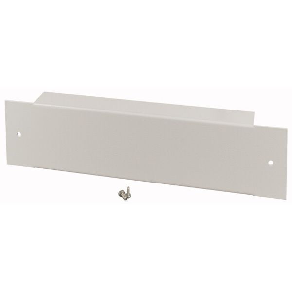 Plinth, front plate for HxW 100 x 425mm, grey image 1