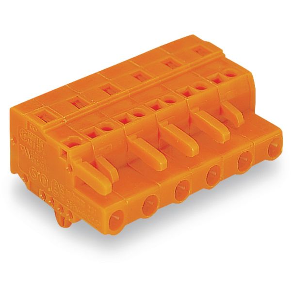 1-conductor female connector CAGE CLAMP® 2.5 mm² orange image 1
