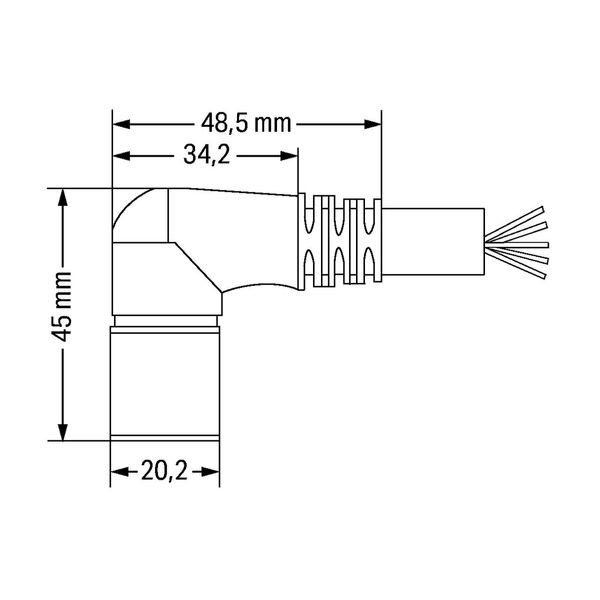 Connecting cable 14-pole Length: 5 m black image 3