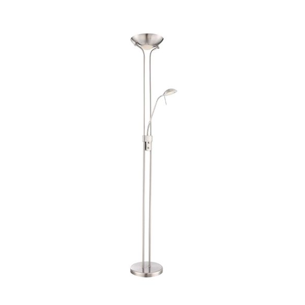 Lampa LED Floor Lamp 18W+5W 3000K Nickel image 1