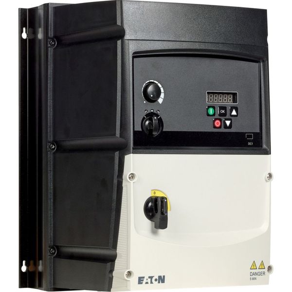 Variable frequency drive, 400 V AC, 3-phase, 30 A, 15 kW, IP66/NEMA 4X, Radio interference suppression filter, Brake chopper, 7-digital display assemb image 9
