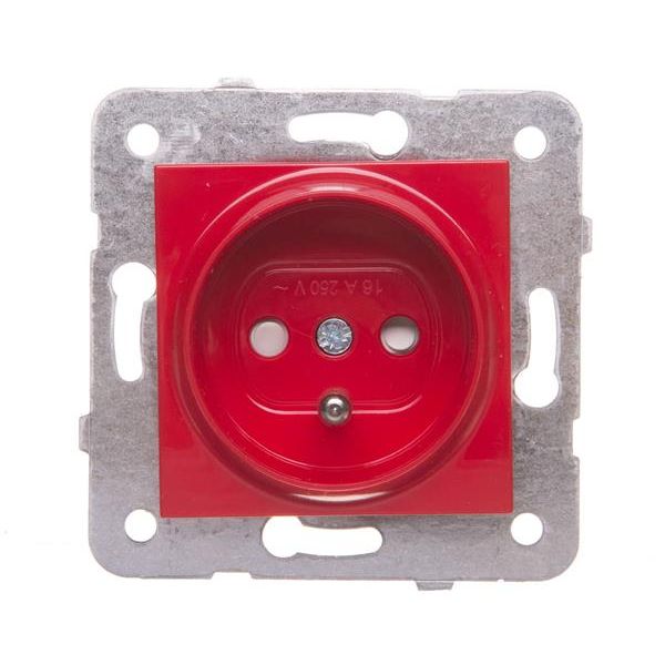Karre-Meridian Red (Quick Connection) Child Protected UPS Socket image 1