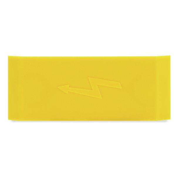 883-3586 Protective warning marker; with high-voltage symbol; yellow image 1
