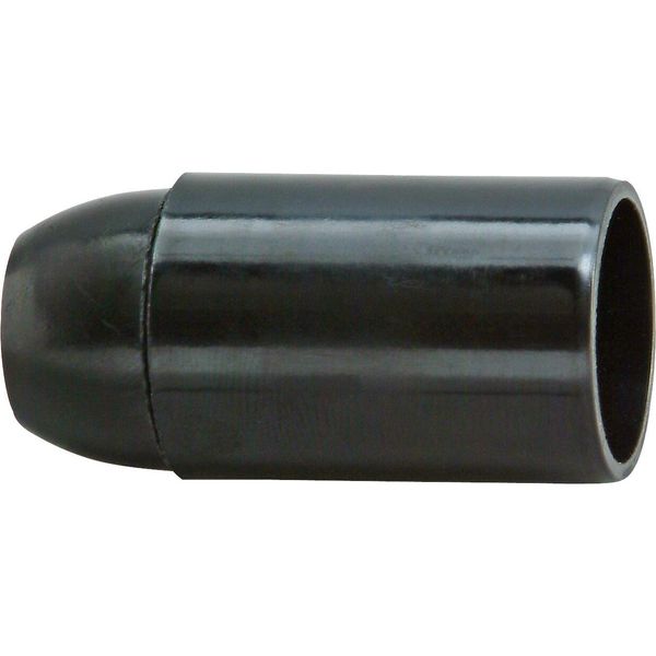 Plastic lampholder E14 black image 1