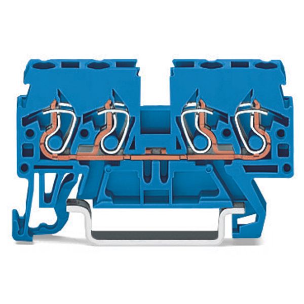 4-conductor through terminal block 2.5 mm² suitable for Ex i applicati image 1