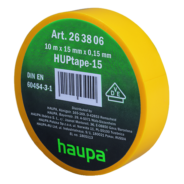 Electrical insulation tape 15 mm x 10 m yellow image 1