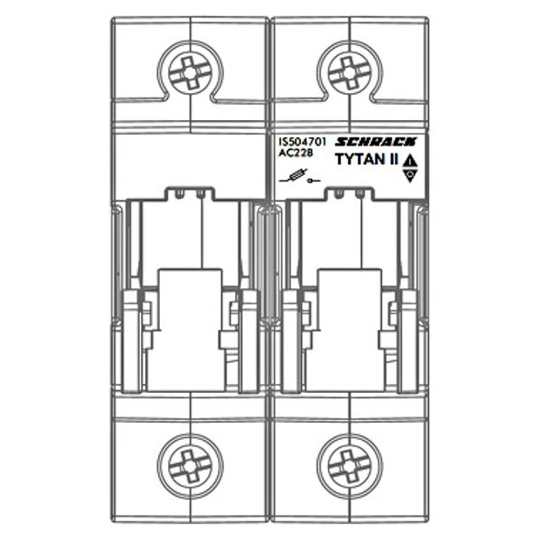 TYTAN, 2-pole, 63A, D02 + fuse monitoring, 24-60VDC image 1