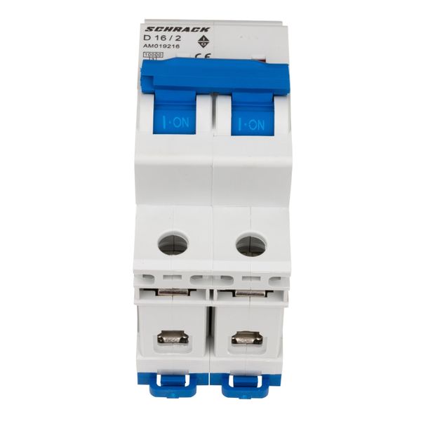 Miniature Circuit Breaker (MCB) AMPARO 10kA, D 16A, 2-pole image 2
