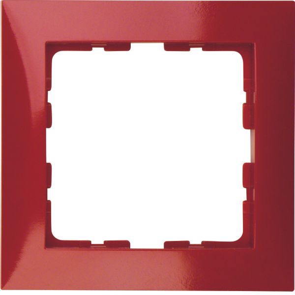 Frame 1gang, S.1, red glossy image 1