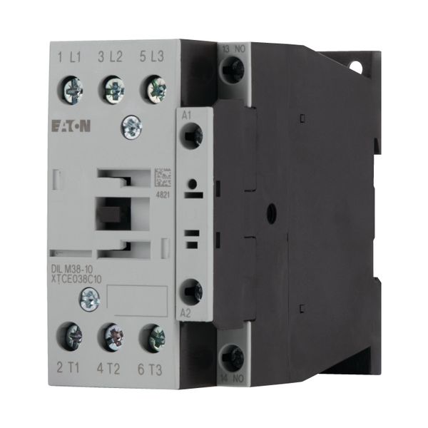 Contactor, 3 pole, 380 V 400 V 18.5 kW, 1 N/O, 220 V 50/60 Hz, AC operation, Screw terminals image 12