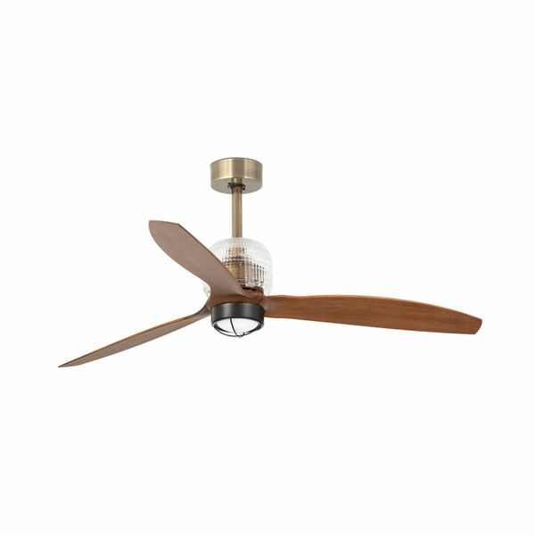 DECO FAN Ø1280MM OLD GOLD 3 BLADES 17W 3000K W/R image 1