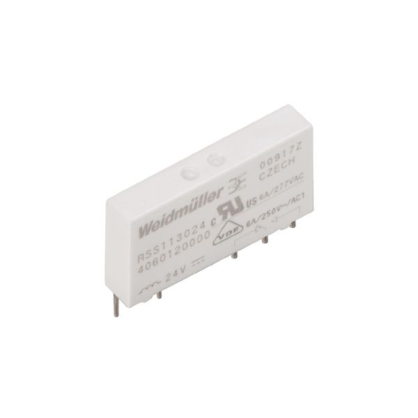 Miniature switching relay, 24 V DC, No, 1 CO contact (AgNi) , 250 V AC image 1