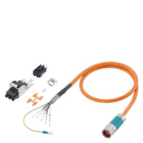 Power cable pre-assembled type: 6FX8012-5DS41 4x 4+(2x1.5) C C Connector...6FX8012-5DS41-1AH0 image 1