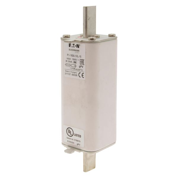 Fuse-link, high speed, 160 A, DC 1500 V, 1XL, 51 x 189 mm, gPV, IEC, UL, with indicator image 11