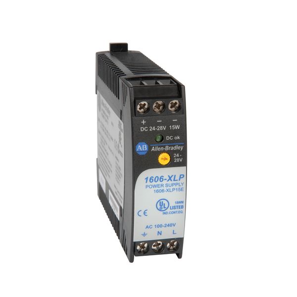 Power Supply, Compact, 15W, 12 - 15V DC Output, 1-Phase image 1