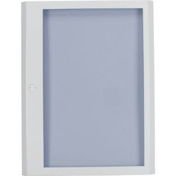 Surface mounted steel sheet door white, transparent, for 24MU per row, 5 rows image 4