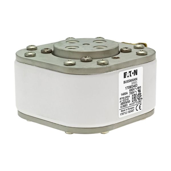 Fuse-link, high speed, 1400 A, AC 690 V, size 4, 105 x 120 x 67 mm, aR, IEC, UL, single indicator image 15