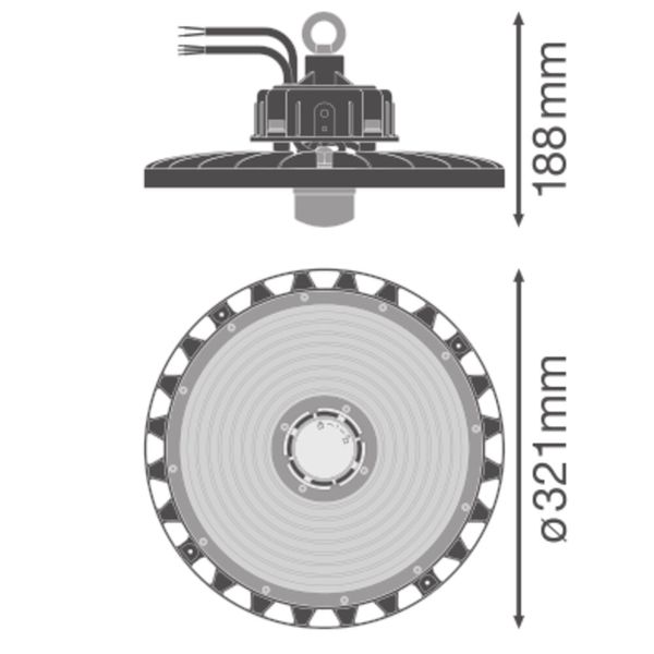 HIGH BAY SENSOR GEN 4 147W 840 70DEG IP65 image 4