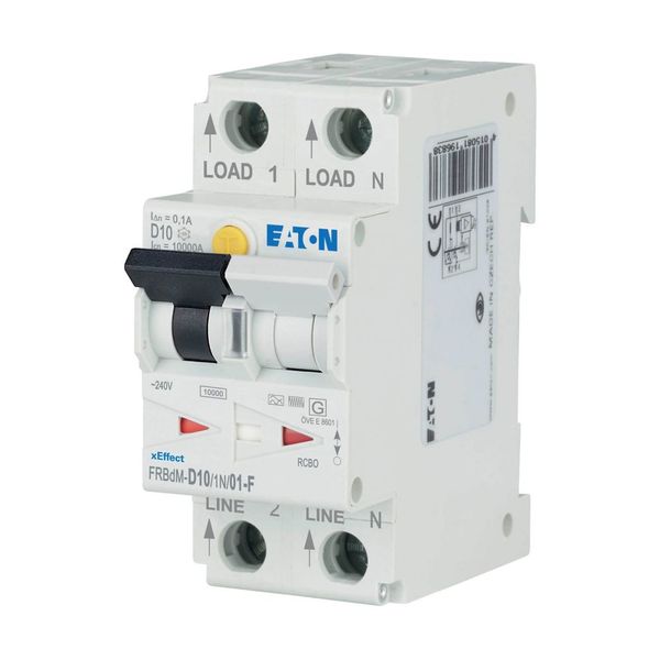 Digital RCD/MCB combination, 10 A, 100 mA, MCB trip characteristic: D, 1p+N, RCD trip characteristic: F image 13