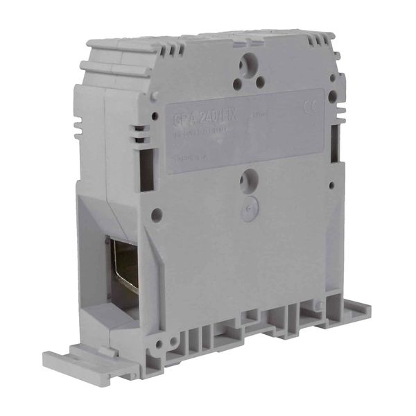 Screw terminal block 240mm2, panel mounting, grey color image 1