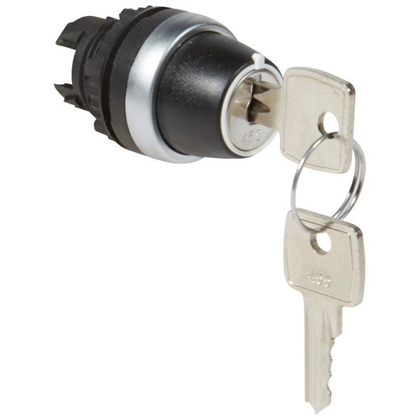 Osmoz non illuminated key selector switch - 3 stay-put positions 45° image 1