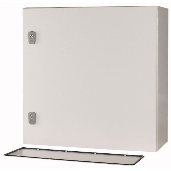 Wall enclosure with mounting plate, HxWxD=600x600x250mm image 2