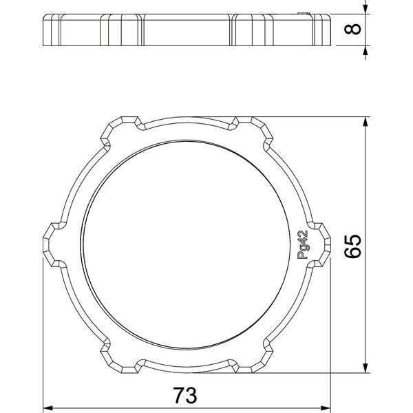 116 VDE PG42 PA Locknut  PG42 image 2