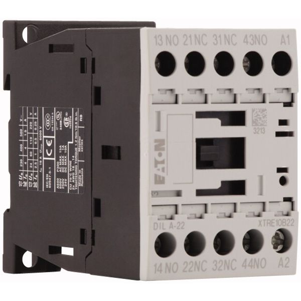 Contactor relay, 110 V DC, 2 N/O, 2 NC, Screw terminals, DC operation image 4