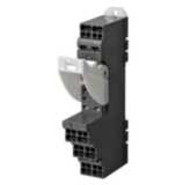 Socket, DIN rail/surface mounting, 15.5 mm, 8-pin, Push-in terminals image 1