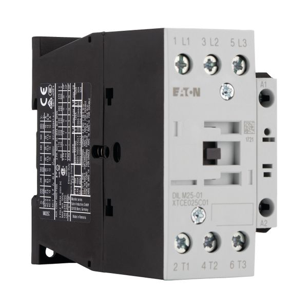 Contactor, 3 pole, 380 V 400 V 11 kW, 1 NC, 220 V 50/60 Hz, AC operation, Screw terminals image 11