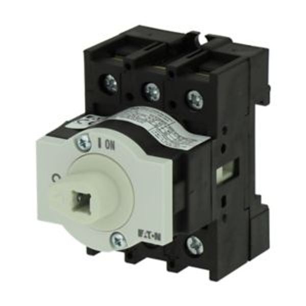On-Off switch, P1, 40 A, rear mounting, 3 pole, Without metal shaft image 3