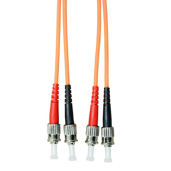 FO Patchcord Duplex ST/ST,62,5/125æm OM1, LS0H, orange, 2m image 1