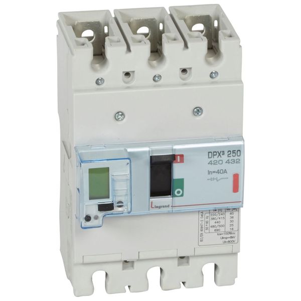 MCCB electronic + energy metering - DPX³ 250 - Icu 36 kA - 400 V~ - 3P - 40 A image 2