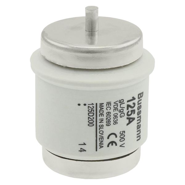 Fuse-link, low voltage, 125 A, AC 500 V, D5, 56 x 46 mm, gL/gG, DIN, IEC, time-delay image 12