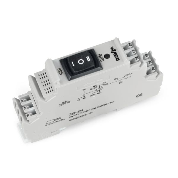 Relay module Nominal input voltage: 24 VDC 1 make contact gray image 1
