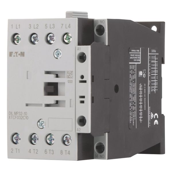 Contactor, 4 pole, AC operation, AC-1: 32 A, 1 N/O, 230 V 50 Hz, 240 V 60 Hz, Screw terminals image 4