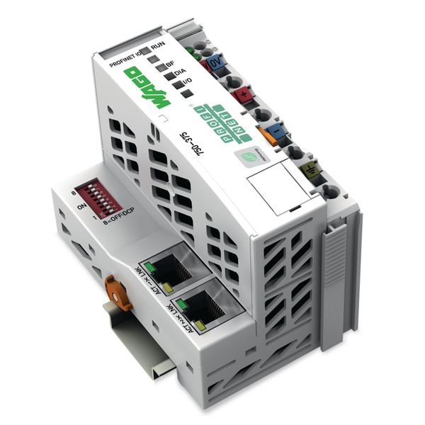 Fieldbus Coupler PROFINET IO 3rd Generation Ext. Temperature light gra image 1