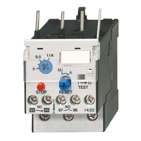 Overload relay, 3-pole, 6-9 A, direct mounting on J7KN10-40, hand and image 2