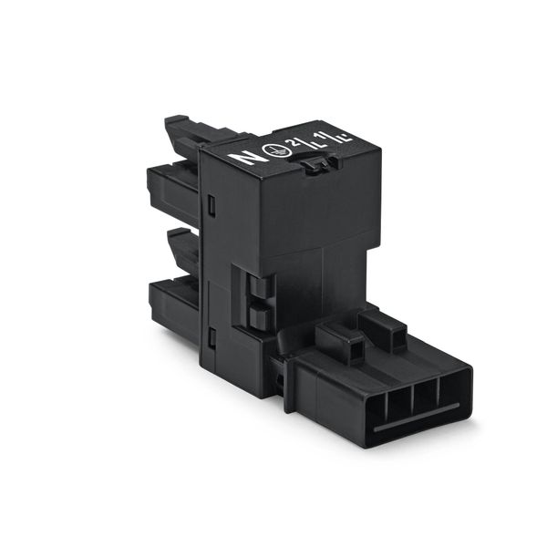 h-distribution connector 4-pole Cod. A black image 1